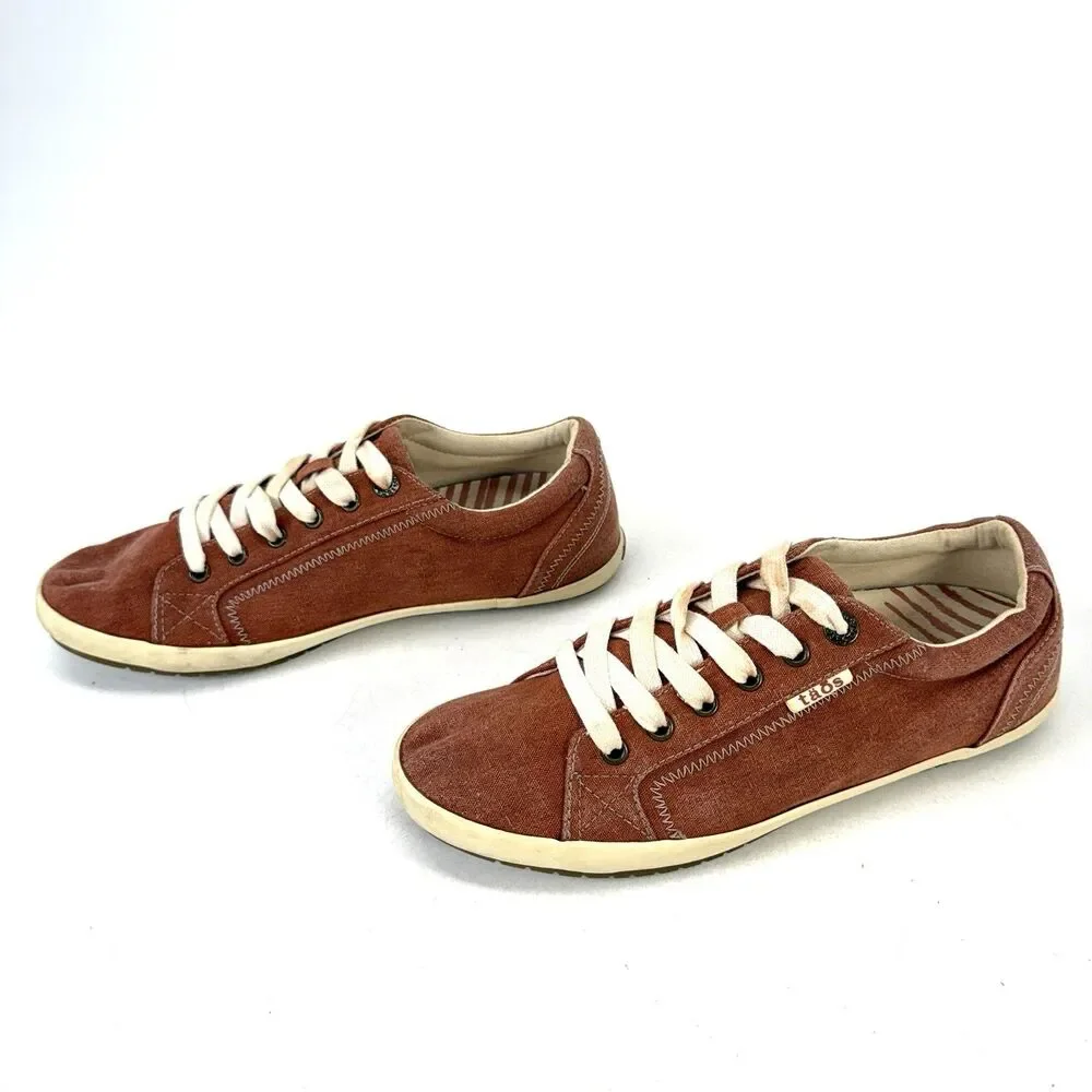 Taos STAR Women's Athletic Shoes Size 10 Salmon Canvas Sneakers Casual